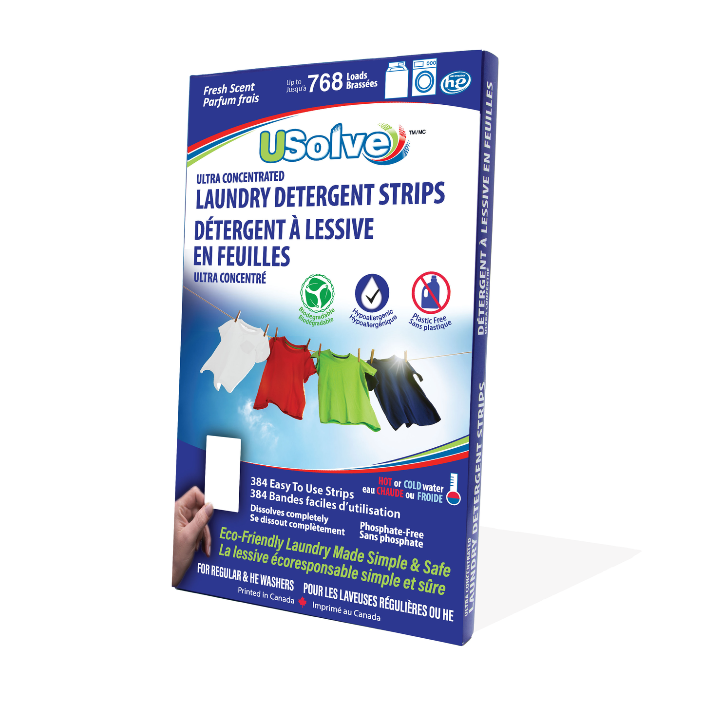 USolve, Up to 768 Loads, Fresh Scent, 384 Strips.