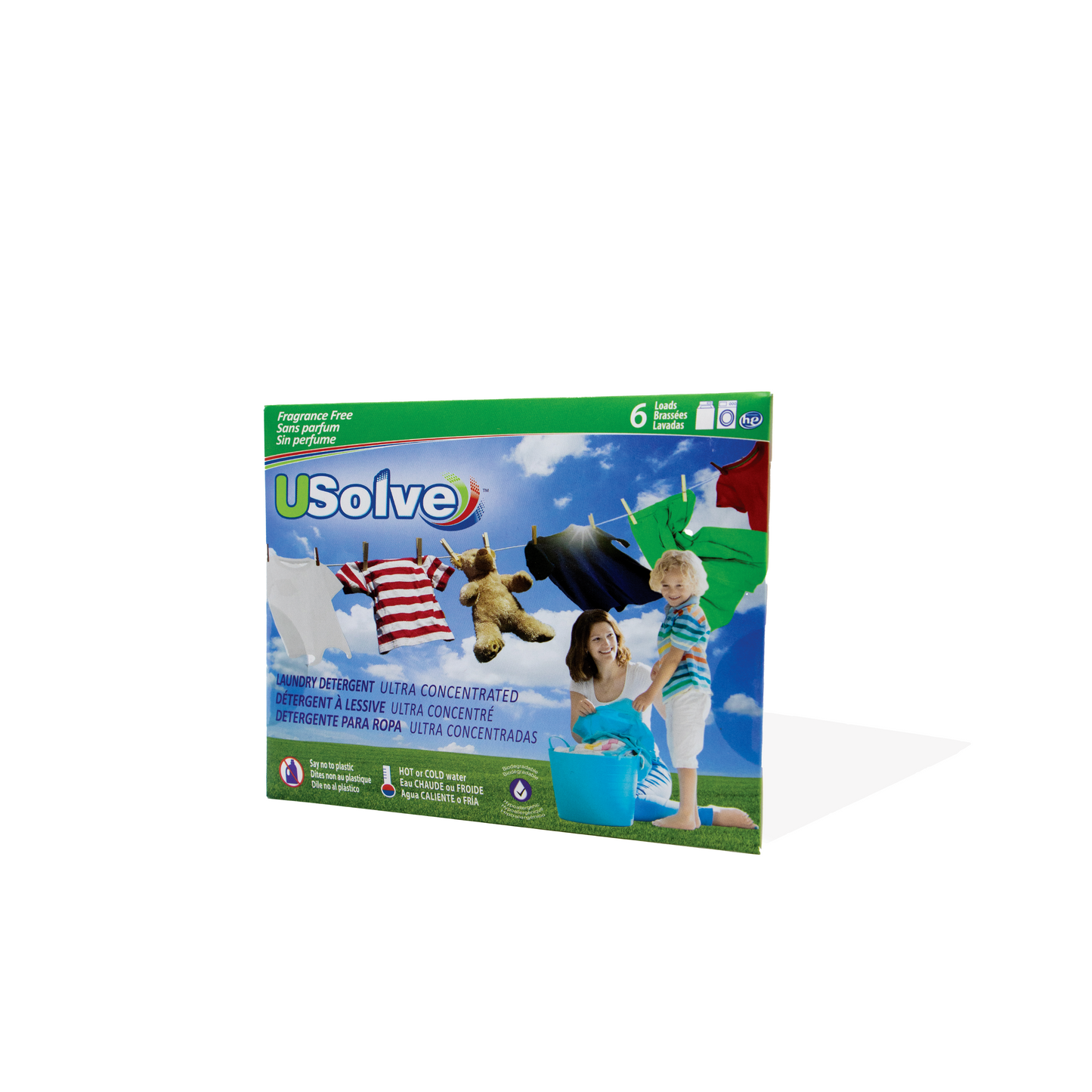 USolve, 6 Detergent Strips Sample, Fragrance Free
- LIMIT OF 1 FRAGRANCE PER HOUSEHOLD