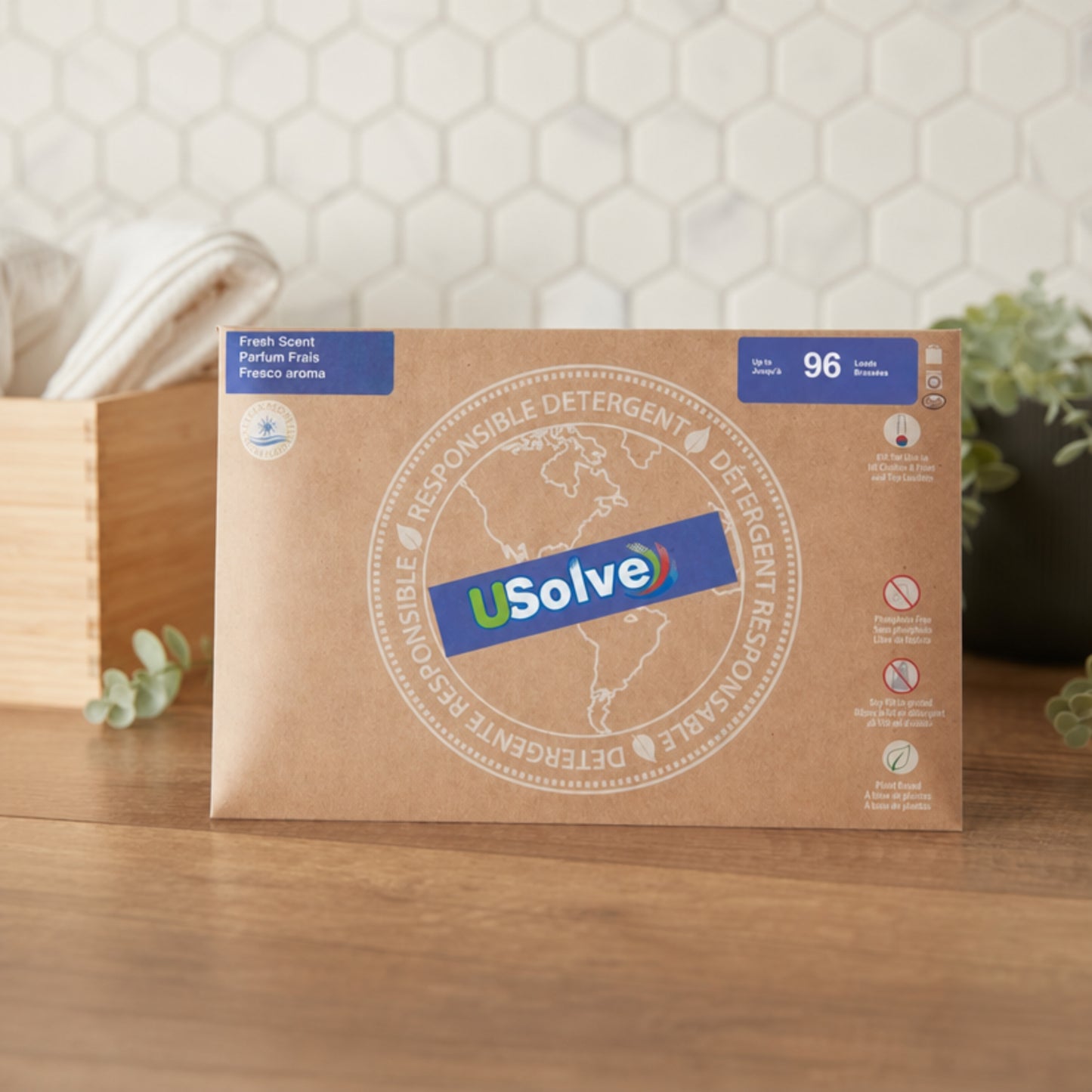 USolve, Up to 96 Loads , Fresh Scent, 48 Strips