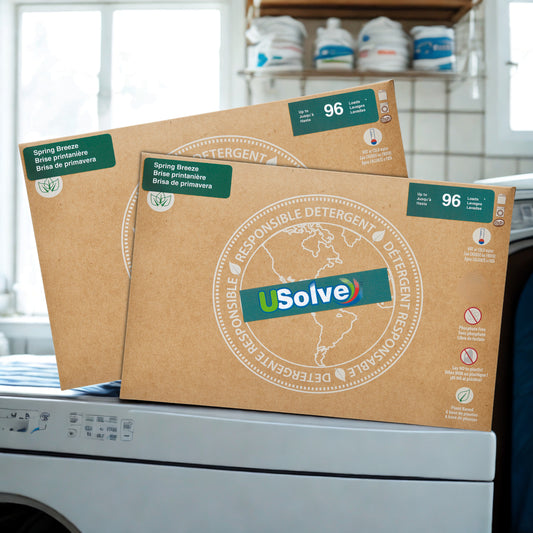 USolve, Duo-Pack , jusqu'à 192 Brassées,Parfum Brise Printanière, 2 x 48 Bandelettes